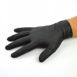 GANTS NITRILE NOIRS (x100)