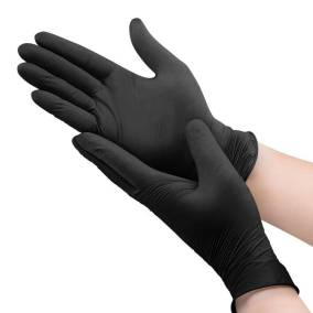 GANTS NITRILE NOIRS (x100)