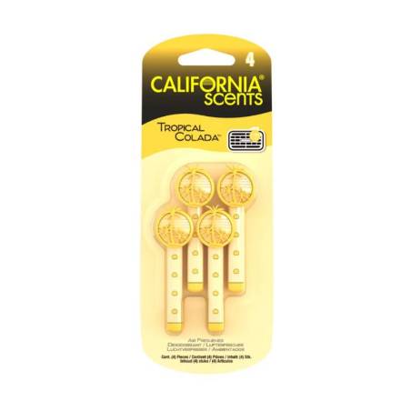 California Scents Vent Clip Tropical Colada x4