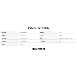 DISQUE ABRASIF GALAXY (grain céramique) 77mm (x50)