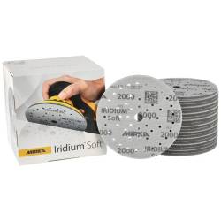 DISQUE ABRASIF SUR MOUSSE IRIDIUM SOFT 150mm (x20)