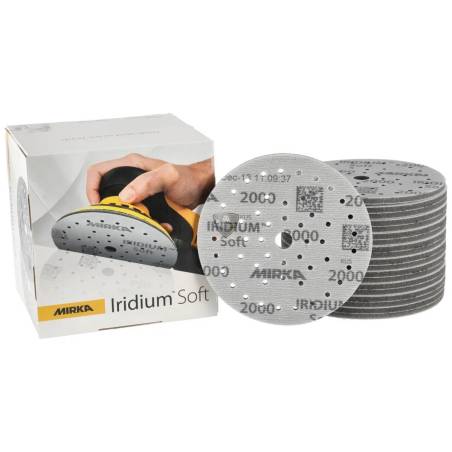 DISQUE ABRASIF SUR MOUSSE IRIDIUM SOFT 150mm (x20)