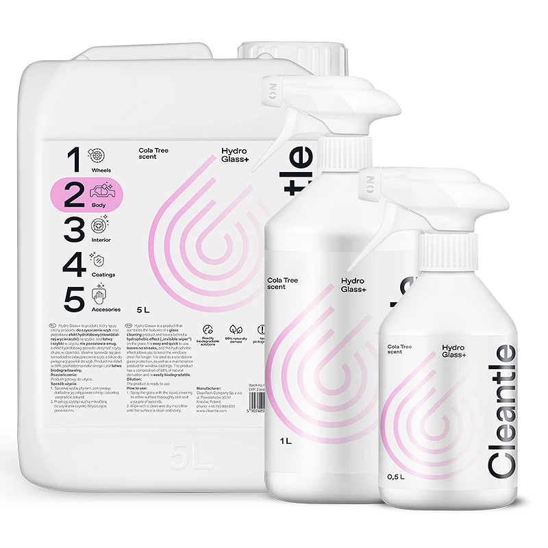 Cleantle Hydro Glass Plus – Nettoyant vitres Protection hydrophobe 2 en 1