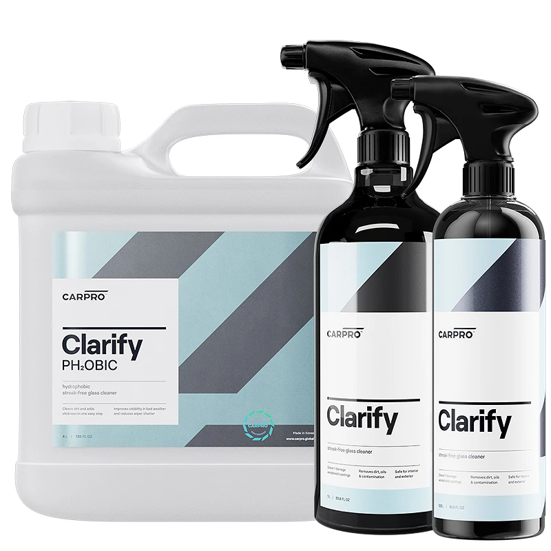 Carpro Clarify Ph2obic – Nettoyant vitres Entretien facile déperlant